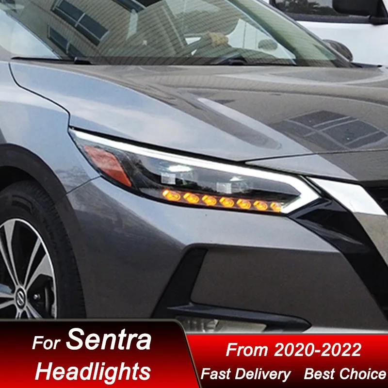 Поп-автомобильные фары для Nissan Sentra 14GEN 2020-2022 SYLPHY, новый стиль, светодиодные фары в сборе, обновленные аксессуары для линз проектора K
Поп-автомобильные фары для Nissan Sentra 14GEN 2020-2022 SYLPHY, новый стиль, светодиодные фары в сборе, обновленные аксессуары для линз проектора K