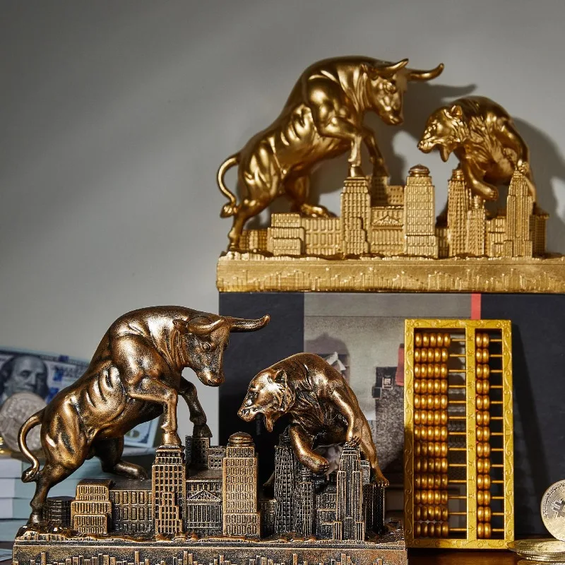 The Lifelike Feng Shui Sculpture of The Battle Between Cows and Bears, Family Desk Shelves,3D Urban Landscape,Basic Stock Market
The Lifelike Feng Shui Sculpture of The Battle Between Cows and Bears, Family Desk Shelves,3D Urban Landscape,Basic Stock Market
