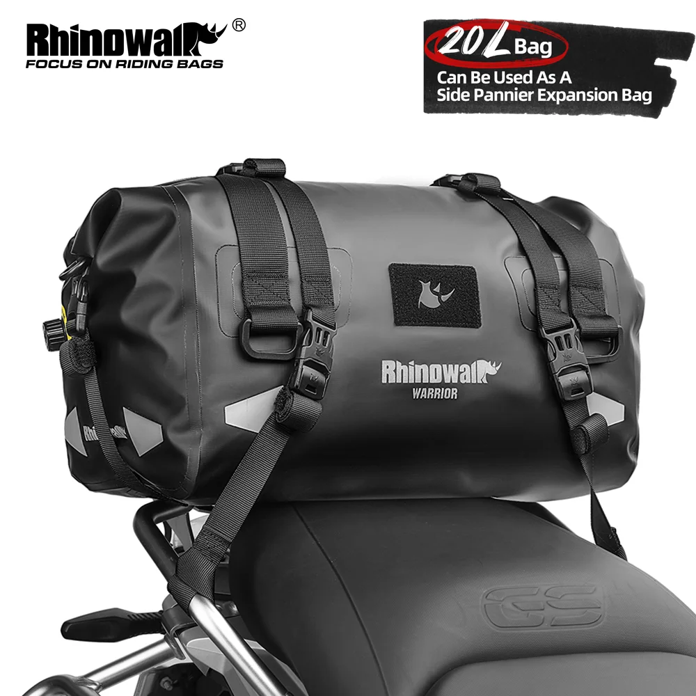 Rhinowalk Motorcycle Back Seat Bag Waterproof Dry Motor Saddle Tail Pannier Backpack Large Capacity 20L With Air Valve Reflectiv
Rhinowalk Motorcycle Back Seat Bag Waterproof Dry Motor Saddle Tail Pannier Backpack Large Capacity 20L With Air Valve Reflectiv