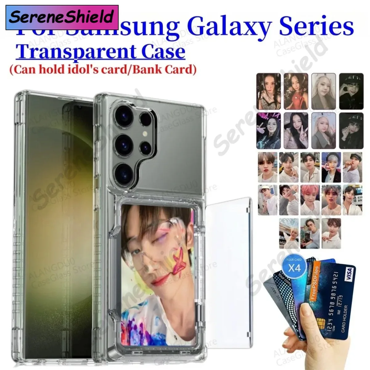 Для Samsung Galaxy S25 Ultra S24 Ultra S23 Plus Прозрачный чехол-держатель с слотом для карт Для Samsung S25Ultra Мягкий чехол-кошелек
Для Samsung Galaxy S25 Ultra S24 Ultra S23 Plus Прозрачный чехол-держатель с слотом для карт Для Samsung S25Ultra Мягкий чехол-кошелек