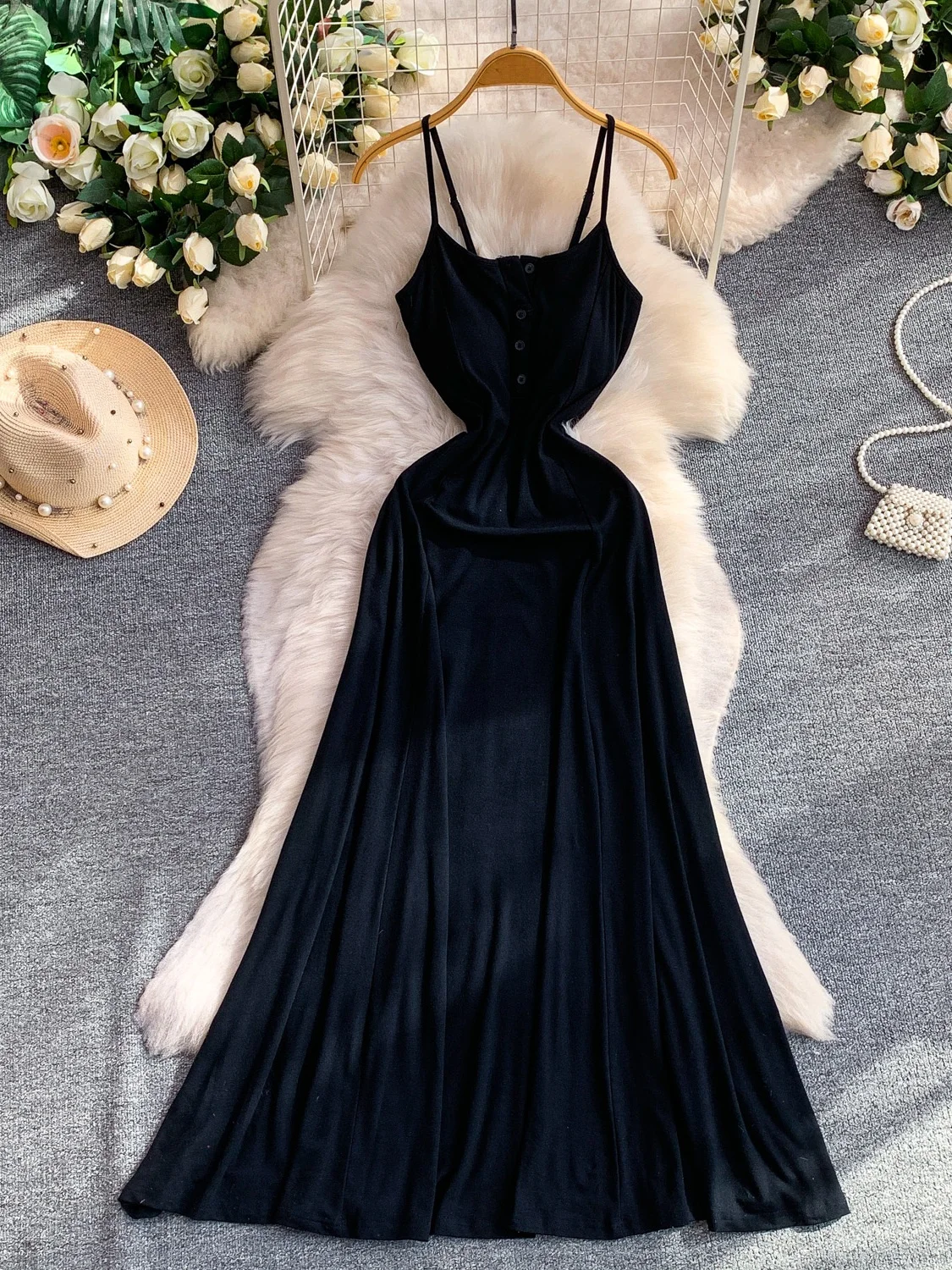 Sexy Pure Desire Spicy Girl Summer Hollow out Back Strapless Knitted Long Dress Women's Single Button High Waist Breathable
Sexy Pure Desire Spicy Girl Summer Hollow out Back Strapless Knitted Long Dress Women's Single Button High Waist Breathable