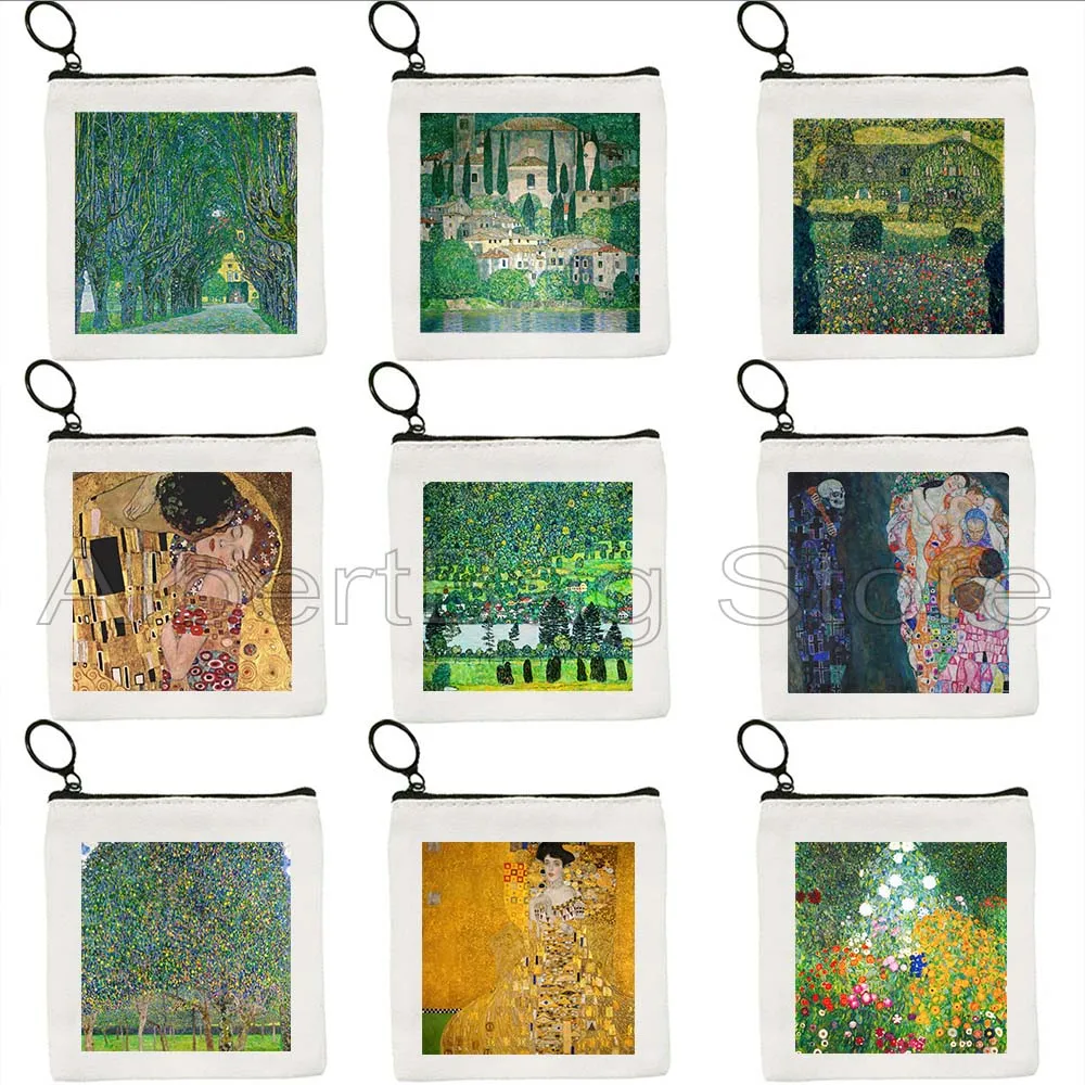 Austria Gustav Klimt Painting Gifts Farmhouse Kiss Death and Life Flower Garden Print Coin Purse Key Case Small Bag Wallet Pouch
Austria Gustav Klimt Painting Gifts Farmhouse Kiss Death and Life Flower Garden Print Coin Purse Key Case Small Bag Wallet Pouch