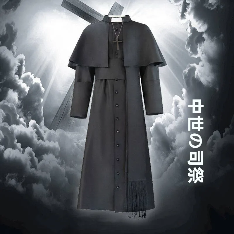 Medieval Priest Cosplay Costume Set Halloween Priest Role-playing Clothing Father's Day Gift Traditional Chinese Tang Suit
Medieval Priest Cosplay Costume Set Halloween Priest Role-playing Clothing Father's Day Gift Traditional Chinese Tang Suit