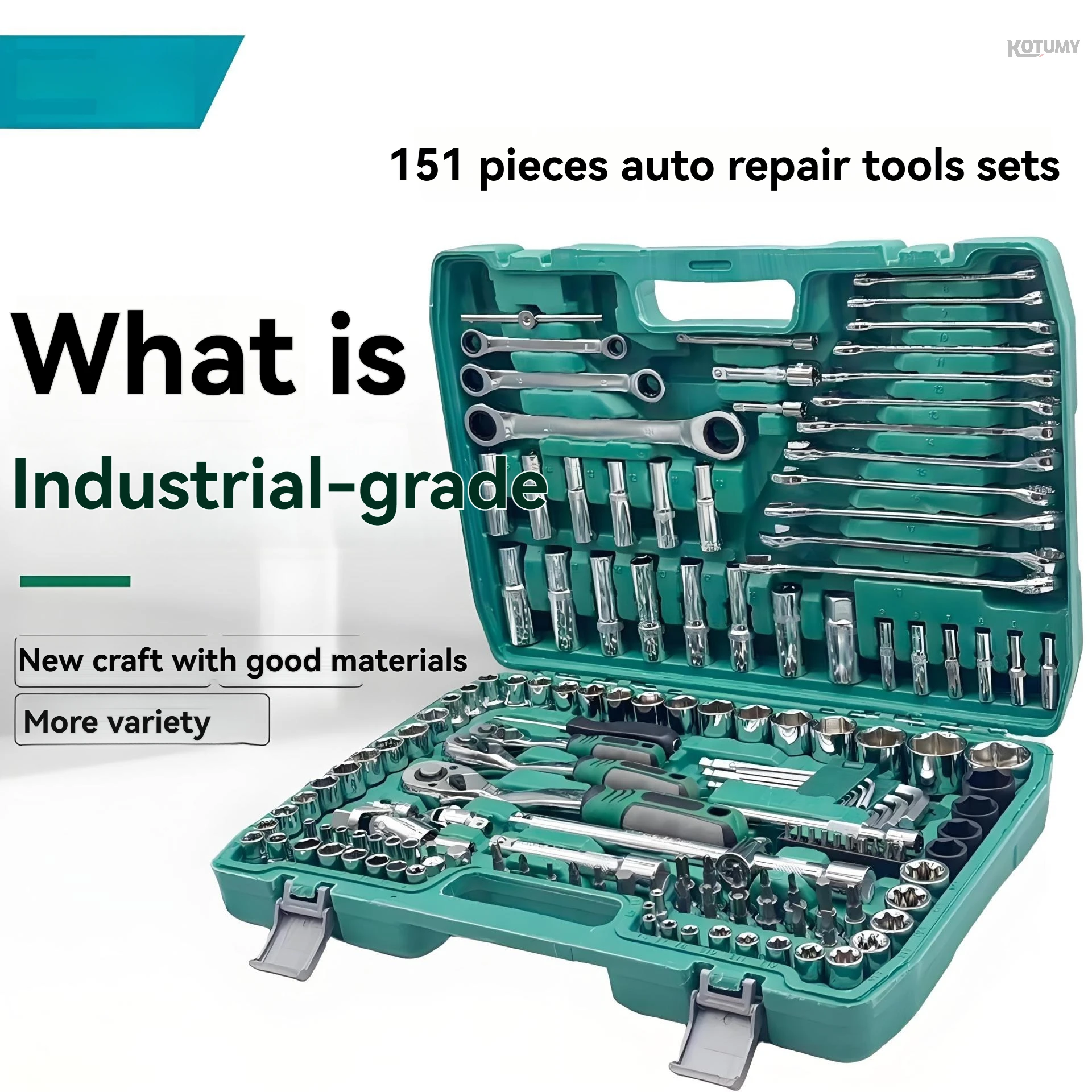 151 Pieces Ratchet Socket Wrench Combination Set Multi-function Automotive Motorcycle Repair Tool Kit
151 Pieces Ratchet Socket Wrench Combination Set Multi-function Automotive Motorcycle Repair Tool Kit