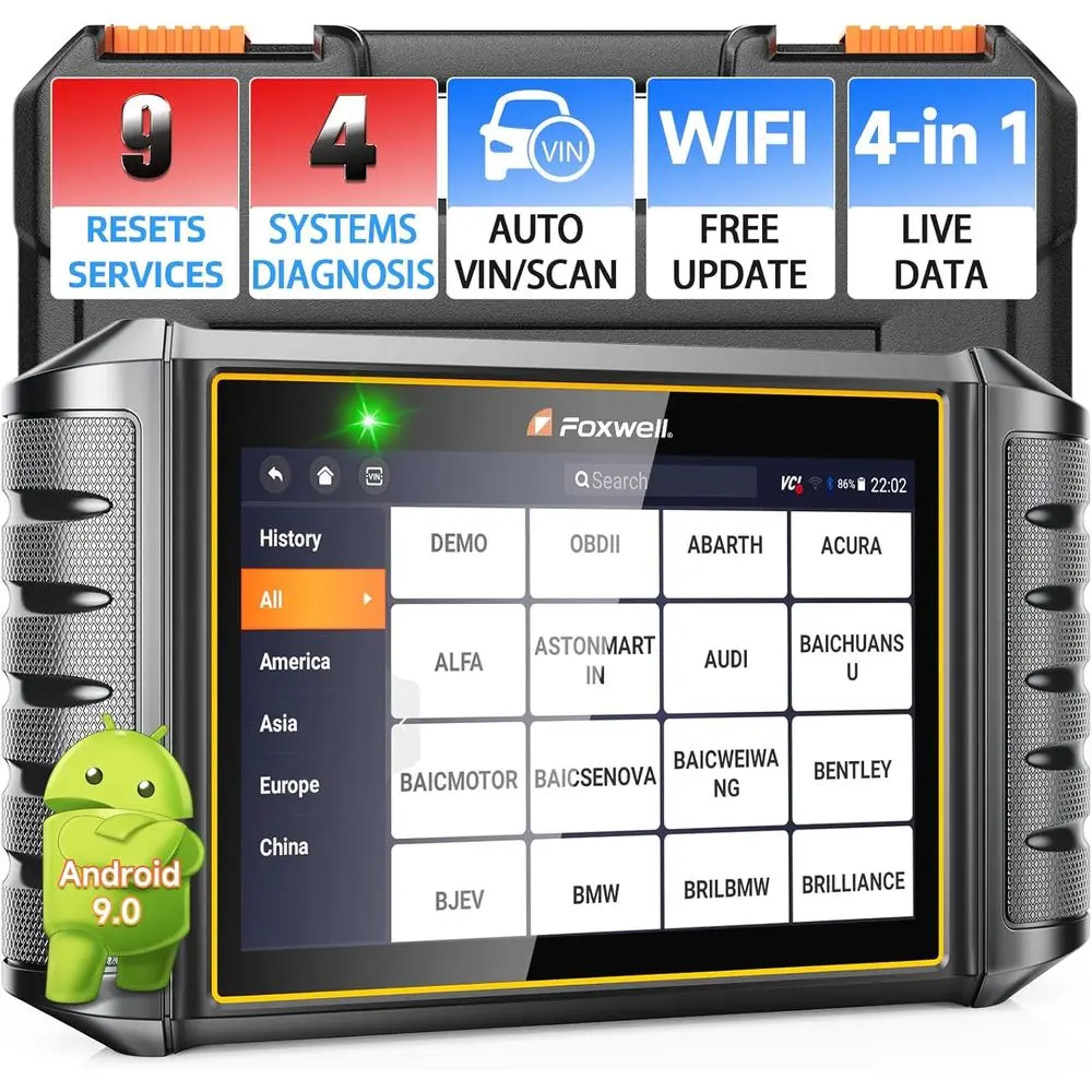 2025 NT716 2 Scanner Bidirectional Control 9+ Resets Scan Tool ABS SRS Transmission Engine Diagnostic Code Reader WiFi Update In