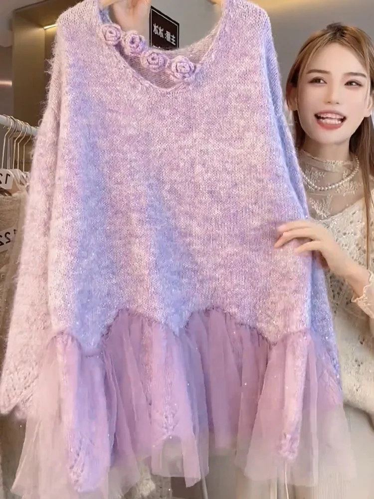 Женский свитер с V-образным вырезом, комбинированный, больших размеров, универсальный, стройнящий топ во французском стиле, с вставками, для ношения под одеждой
Женский свитер с V-образным вырезом, комбинированный, больших размеров, универсальный, стройнящий топ во французском стиле, с вставками, для ношения под одеждой