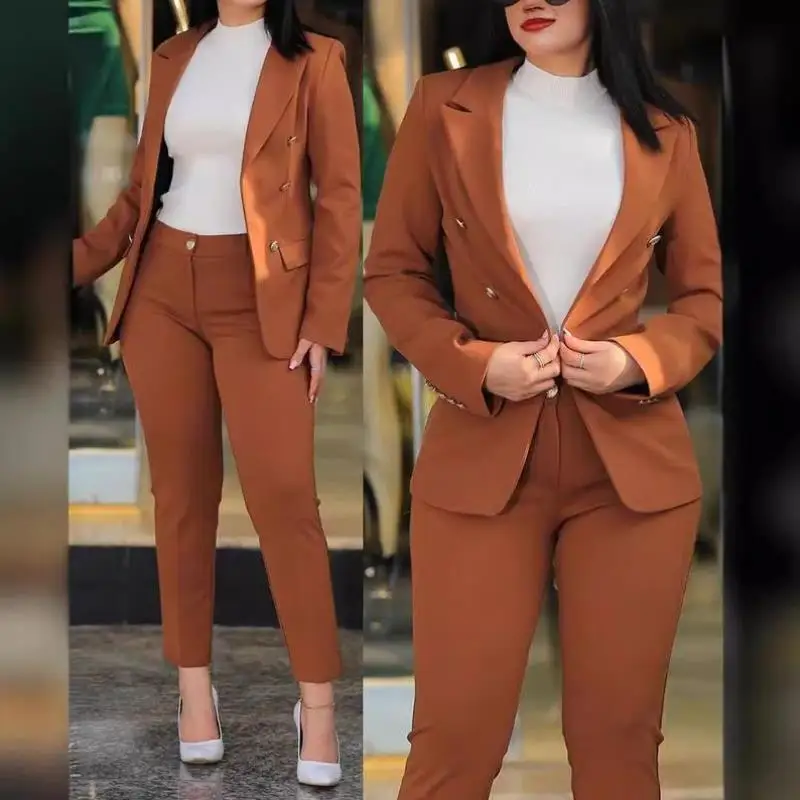 Casual Faionable Ladies Mens Suit Set New Cross-Border Sle Seven Sve Length Autumn Season Profional Wear
Casual Faionable Ladies Mens Suit Set New Cross-Border Sle Seven Sve Length Autumn Season Profional Wear