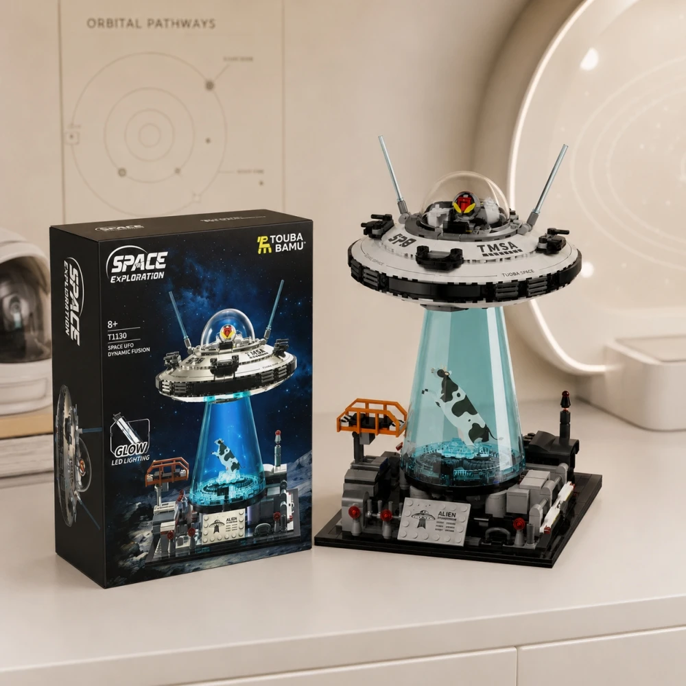 Technical Building Blocks, UFO Spaceship Model Kit, 783Pcs 3D Gear Rotation Electric Light Toy, Creative UFO Enthusiast Gift
Technical Building Blocks, UFO Spaceship Model Kit, 783Pcs 3D Gear Rotation Electric Light Toy, Creative UFO Enthusiast Gift