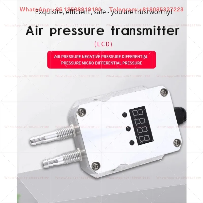 Digital Micro Wind Differential Pressure Transmitter 4-20mA/RS485 Air Duct Differential Pressure Sensor
Digital Micro Wind Differential Pressure Transmitter 4-20mA/RS485 Air Duct Differential Pressure Sensor