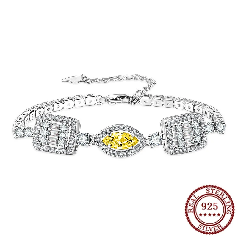 925 Sterling Silver New Temperament Pink Color Diamond Bracelet Creative Horse Eye Bracelet Multi-color Color Treasure Bracelet
925 Sterling Silver New Temperament Pink Color Diamond Bracelet Creative Horse Eye Bracelet Multi-color Color Treasure Bracelet
