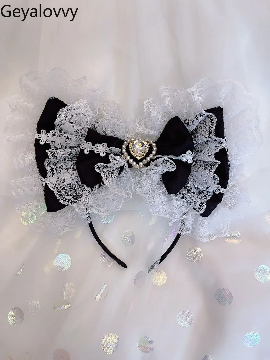 Kawaii Clips Lolita Girl Princess Bow Love Diamond Embroidery Lace Headband Headgear Japanese Versatile Hair Bands Accessories
Kawaii Clips Lolita Girl Princess Bow Love Diamond Embroidery Lace Headband Headgear Japanese Versatile Hair Bands Accessories