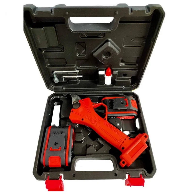 25Mm Cordless Elertric Scissor Pruning Shears Rechargeable With 2 Batteries Pruner Electric Tree Scissors
25Mm Cordless Elertric Scissor Pruning Shears Rechargeable With 2 Batteries Pruner Electric Tree Scissors