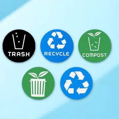 12Pcs Garbage Classification Stickers Scratch Resistant PVC Trash Can Labels Recycling Stickers for Waste Bins Easy to Apply
12Pcs Garbage Classification Stickers Scratch Resistant PVC Trash Can Labels Recycling Stickers for Waste Bins Easy to Apply