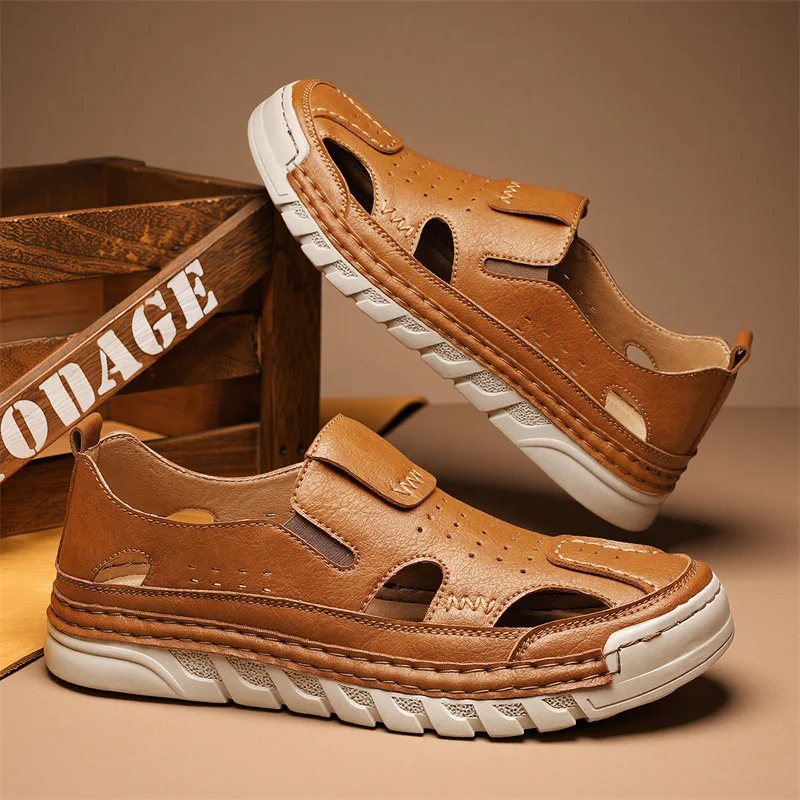 New Hand Sewn Breathable Engraved Men's Shoes for Casual Wear, Fashionable Plus Size Sandals with Multiple Optional Sports Sizes
New Hand Sewn Breathable Engraved Men's Shoes for Casual Wear, Fashionable Plus Size Sandals with Multiple Optional Sports Sizes