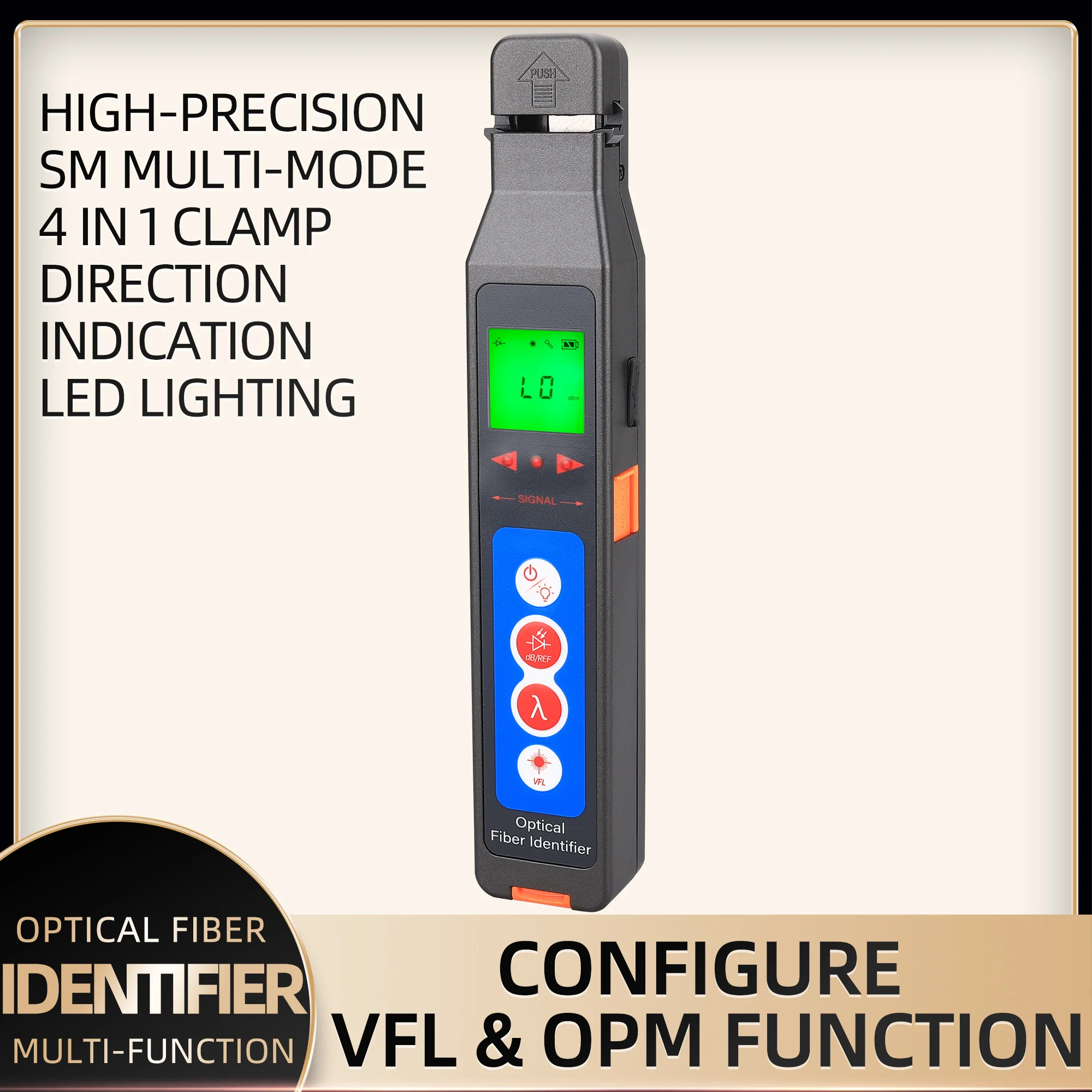 Fiber Optic Identifier 800-1700nm Recognizer Tester Testing Tool 4 In 1 Visual Fault Locator 10mw Optical Power Meter
Fiber Optic Identifier 800-1700nm Recognizer Tester Testing Tool 4 In 1 Visual Fault Locator 10mw Optical Power Meter