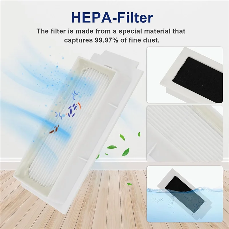 B15C For ECOVACS DEEBOT T30S/ T30S Combo Robot Vacuum Replacement Parts Main Side Brush Hepa Filter Mop Pad Dust Bags
B15C For ECOVACS DEEBOT T30S/ T30S Combo Robot Vacuum Replacement Parts Main Side Brush Hepa Filter Mop Pad Dust Bags