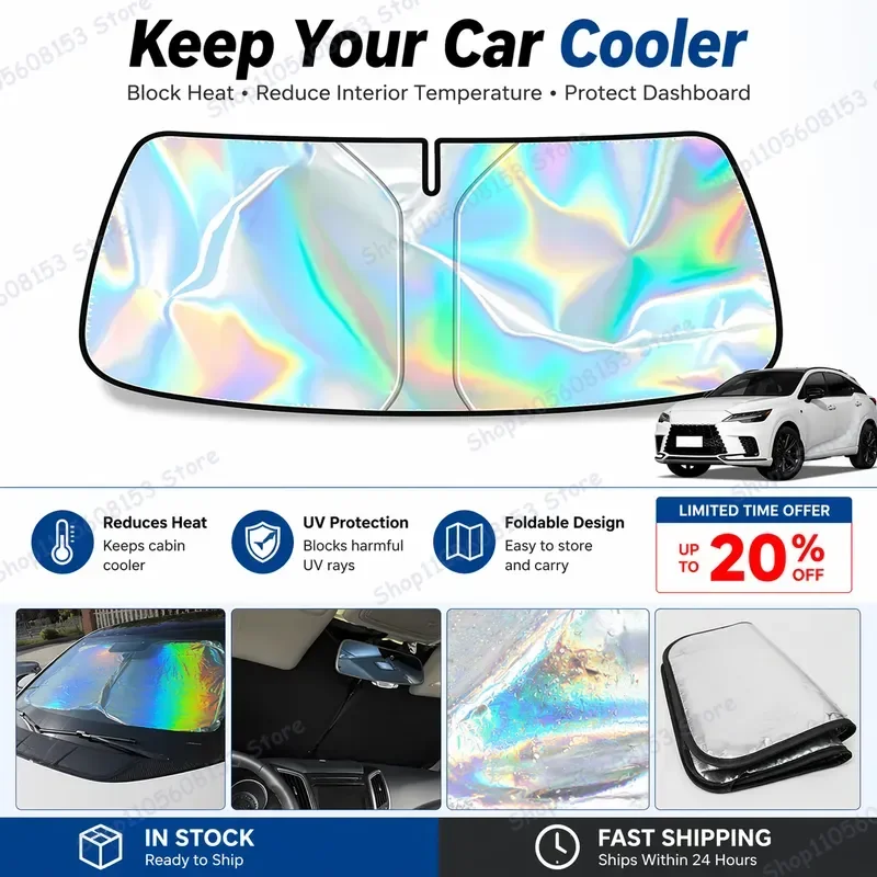 For Lexus RX Foldable Windshield Sun Shade UV Protection Reflective Car Sunshade Interior Accessory Heat Reduction Cooling
For Lexus RX Foldable Windshield Sun Shade UV Protection Reflective Car Sunshade Interior Accessory Heat Reduction Cooling