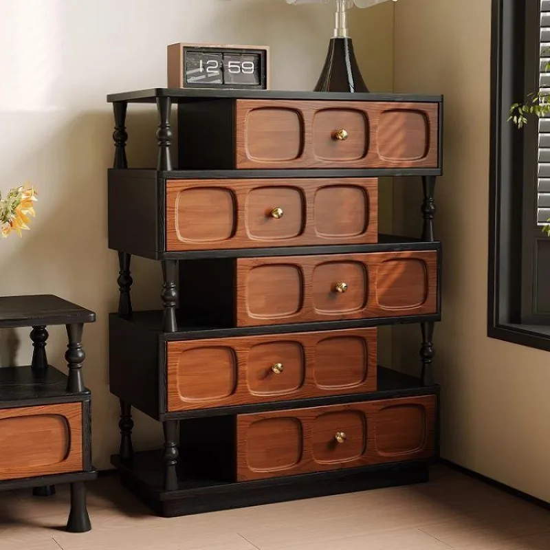 Entrance cabinet retro style drawer chest cabinet all solid wood locker
Entrance cabinet retro style drawer chest cabinet all solid wood locker