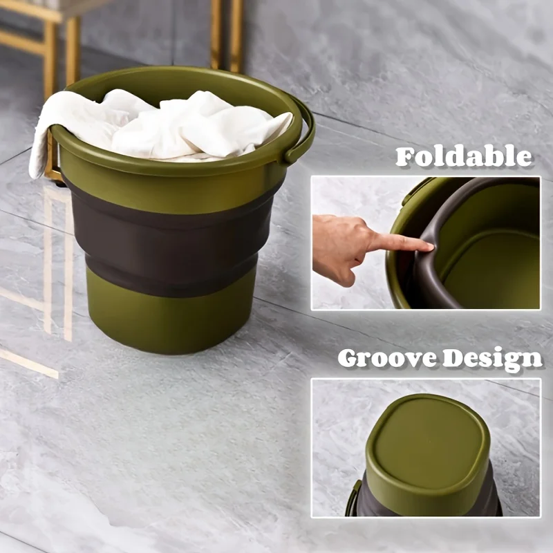 1Pc 5L multifunctional foldable storage bucket, leak-proof and portable. Collapsible water container ideal for camping, fishing
1Pc 5L multifunctional foldable storage bucket, leak-proof and portable. Collapsible water container ideal for camping, fishing