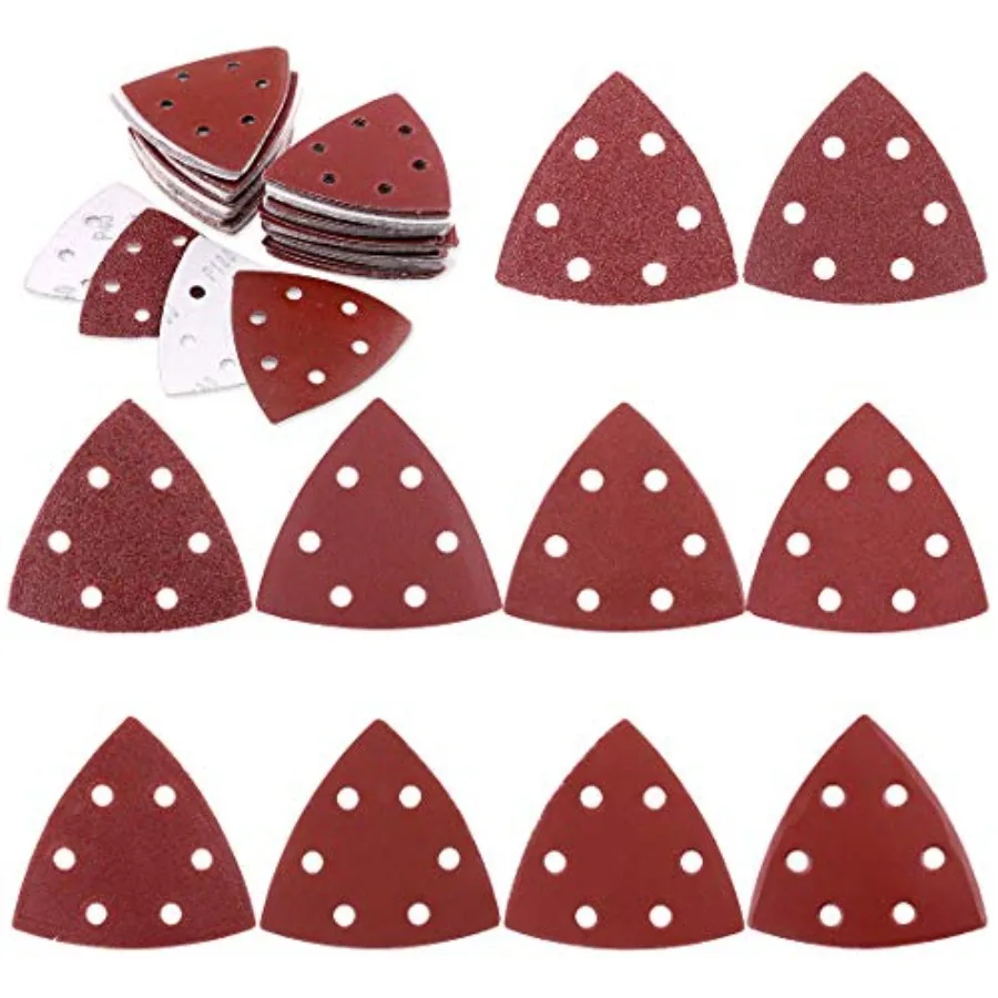 100-Pieces 90mm/ 3.5 Inch Triangle Mouse Detail Sander Sandpaper Sanding Paper Hook and Loop Assorted 40/60/80/120/180/240/400/
100-Pieces 90mm/ 3.5 Inch Triangle Mouse Detail Sander Sandpaper Sanding Paper Hook and Loop Assorted 40/60/80/120/180/240/400/