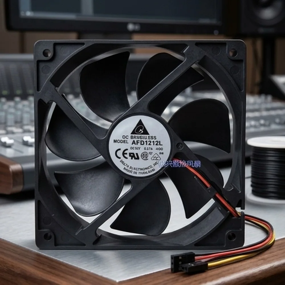 For Delta AFB1212L 12025 DC12V 0.21A 12CM 2-Wire Ball Bearing Mute Cooling Fan
For Delta AFB1212L 12025 DC12V 0.21A 12CM 2-Wire Ball Bearing Mute Cooling Fan