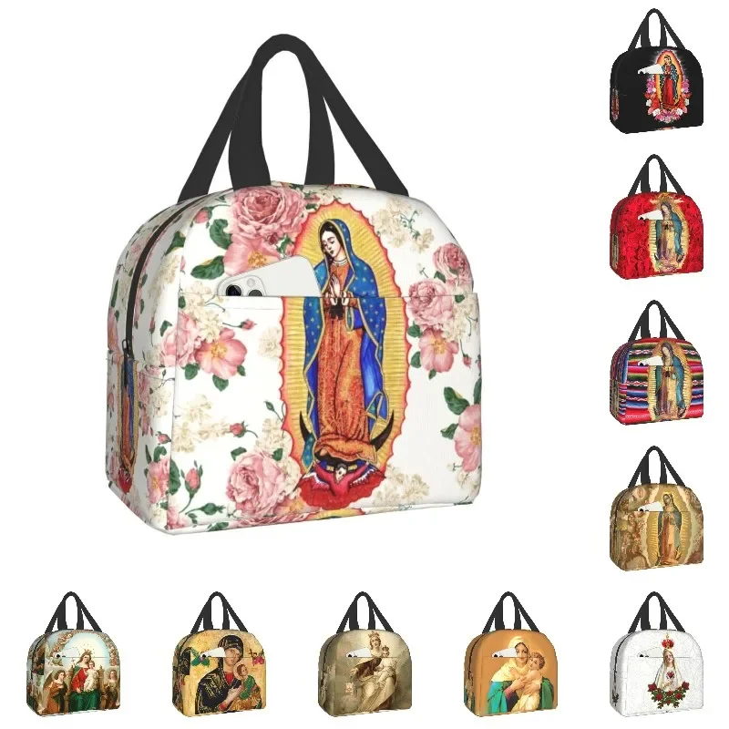 Изолированные сумки для обеда Virgin Of Guadalupe, водостойкий термохолодильник, Мексика, католическая коробка для бенто Девы Марии для женщин и детей, еда
Изолированные сумки для обеда Virgin Of Guadalupe, водостойкий термохолодильник, Мексика, католическая коробка для бенто Девы Марии для женщин и детей, еда