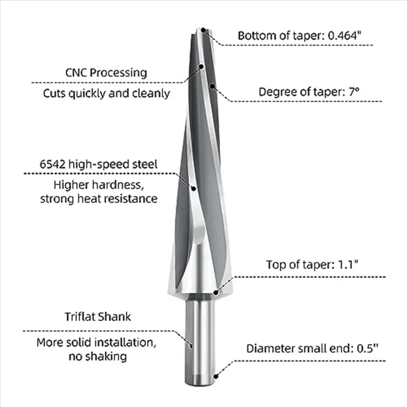 Коническая развертка с шаровым шарниром AEE6-7 градусов, коническая развертка с шаровым шарниром 1-1/2 дюйма на ножке, универсальный инструмент для развертки
Коническая развертка с шаровым шарниром AEE6-7 градусов, коническая развертка с шаровым шарниром 1-1/2 дюйма на ножке, универсальный инструмент для развертки