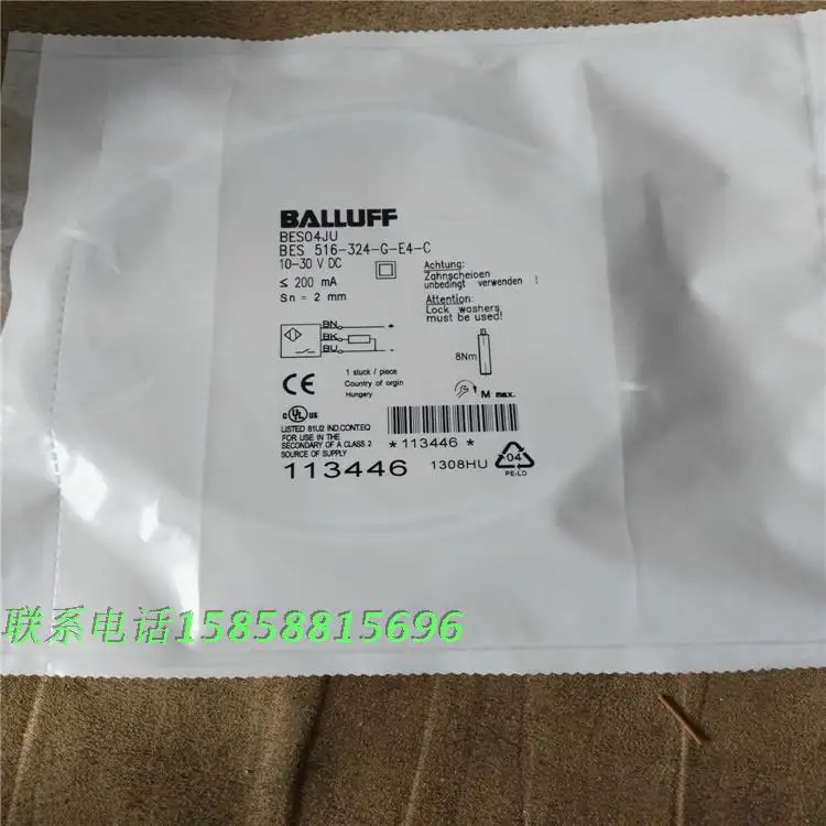 BES 516-324-G-E4-C 3-wire PNP NO M8 New High-Quality Proximity Switch Sensor
BES 516-324-G-E4-C 3-wire PNP NO M8 New High-Quality Proximity Switch Sensor