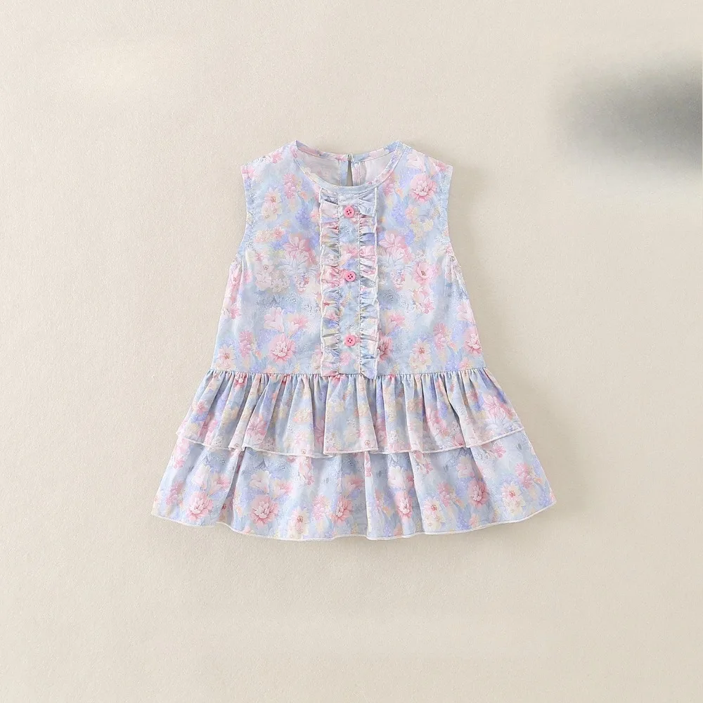 2026 Summer Girls Sleeveless Dress, Sweet Pastoral Style Peter Pan Collar Floral Cotton Dress for Baby Kids for 73-110cm
2026 Summer Girls Sleeveless Dress, Sweet Pastoral Style Peter Pan Collar Floral Cotton Dress for Baby Kids for 73-110cm
