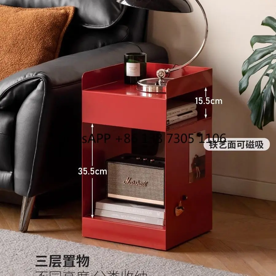 Side few creative storage mobile bedside table wrought iron Italian minimalist storage side cabinet coffee table mobile cart
Side few creative storage mobile bedside table wrought iron Italian minimalist storage side cabinet coffee table mobile cart