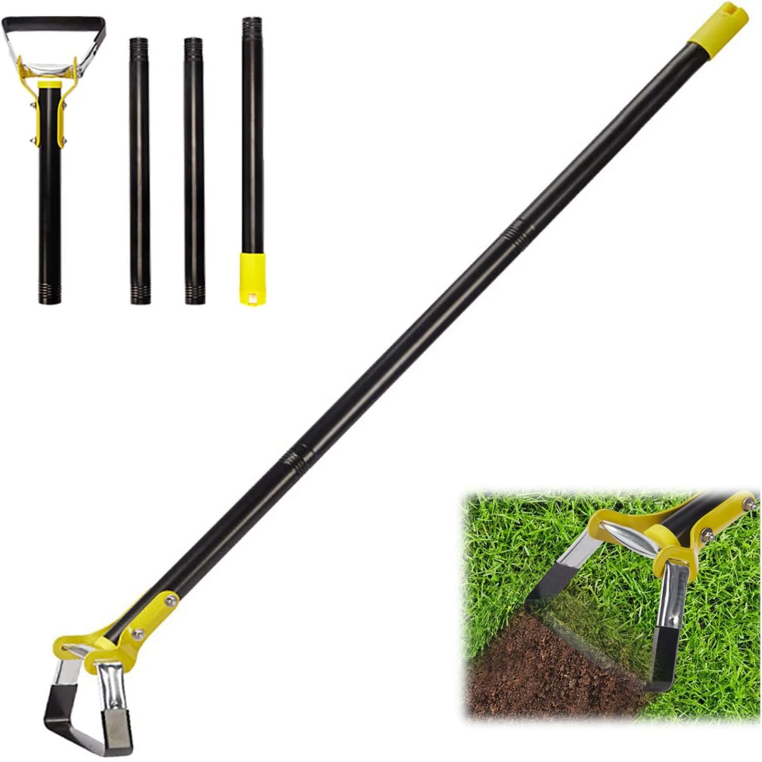 Hoe Garden Tool - Hand Hoe/Sickle is Perfect for Weeding and Cultivating Long Handle Heavy Duty - Adjustable Sharp Durable Garde
Hoe Garden Tool - Hand Hoe/Sickle is Perfect for Weeding and Cultivating Long Handle Heavy Duty - Adjustable Sharp Durable Garde
