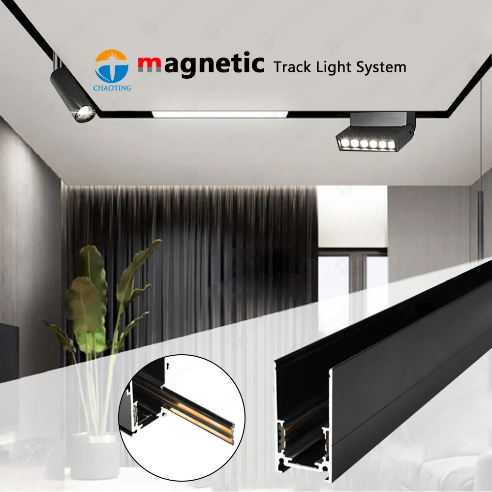 48V 20Mm Smart Tuya Black White 6W 12W 18W 24W Aluminum 4 Wire Track Rail System Cob Linear Led Magnetic Track Grille Lights
48V 20Mm Smart Tuya Black White 6W 12W 18W 24W Aluminum 4 Wire Track Rail System Cob Linear Led Magnetic Track Grille Lights