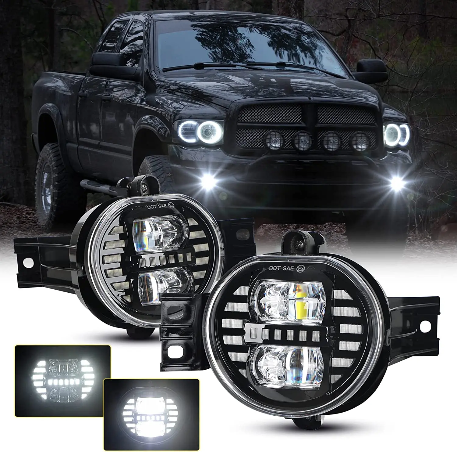 1 Set New Version LED Fog Light for Dodge Ram 1500 2002-2008 Dodge Ram 2500/3500 Pickup Truck 2003 2004 2005 2006 2007 2008 2009
1 Set New Version LED Fog Light for Dodge Ram 1500 2002-2008 Dodge Ram 2500/3500 Pickup Truck 2003 2004 2005 2006 2007 2008 2009