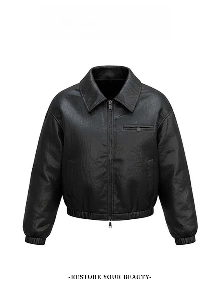 Unique Sli ort Thiened Denim Jaet Women's Autumn Winter Faion Casual Loose Fit Collar Zipper Pure Color Ladies' O...
Unique Sli ort Thiened Denim Jaet Women's Autumn Winter Faion Casual Loose Fit Collar Zipper Pure Color Ladies' O...