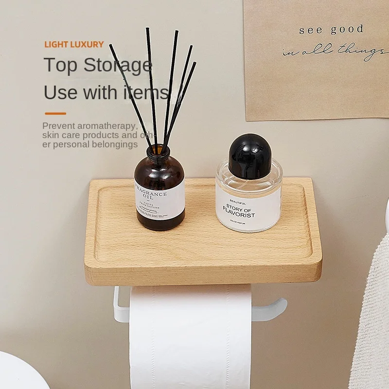 Wooden Paper Tissue Napkin Rack Punching Wall Hanging Bathroom Accessories Decor
Wooden Paper Tissue Napkin Rack Punching Wall Hanging Bathroom Accessories Decor