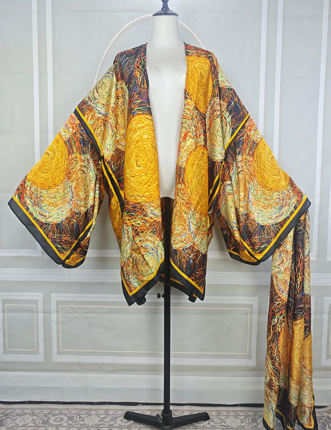 Женская пляжная одежда, короткие кимоно, мусульманская Рамада, шелковое свободное мини-платье с принтом, африканские женские кардиганы с открытой передней частью и поясом
Женская пляжная одежда, короткие кимоно, мусульманская Рамада, шелковое свободное мини-платье с принтом, африканские женские кардиганы с открытой передней частью и поясом