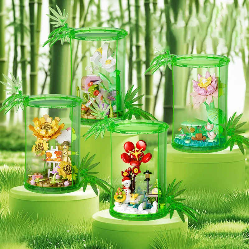 Дзен бамбуковая трубка, цветочные строительные блоки с акриловой витриной, набор кирпичей для сборки «сделай сам», для домашнего украшения и подарка
Дзен бамбуковая трубка, цветочные строительные блоки с акриловой витриной, набор кирпичей для сборки «сделай сам», для домашнего украшения и подарка