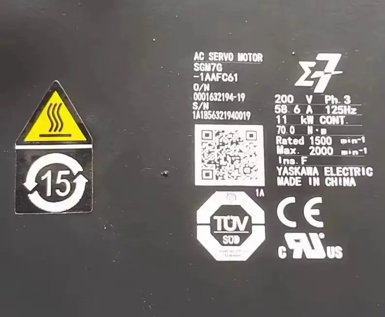 Servo Motor SGM7G-1AAFC61 Brand New,SGM7G 1AAFC61,Fast shipping
Servo Motor SGM7G-1AAFC61 Brand New,SGM7G 1AAFC61,Fast shipping