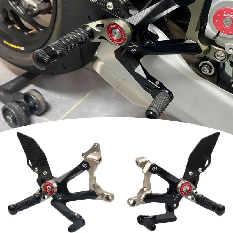 Motorcycle CNC Aluminum Adjustable Rearset Rear Set Footrest Foot Pegs For Street fighter V4 Streetfighter V4 2018-2023
Motorcycle CNC Aluminum Adjustable Rearset Rear Set Footrest Foot Pegs For Street fighter V4 Streetfighter V4 2018-2023