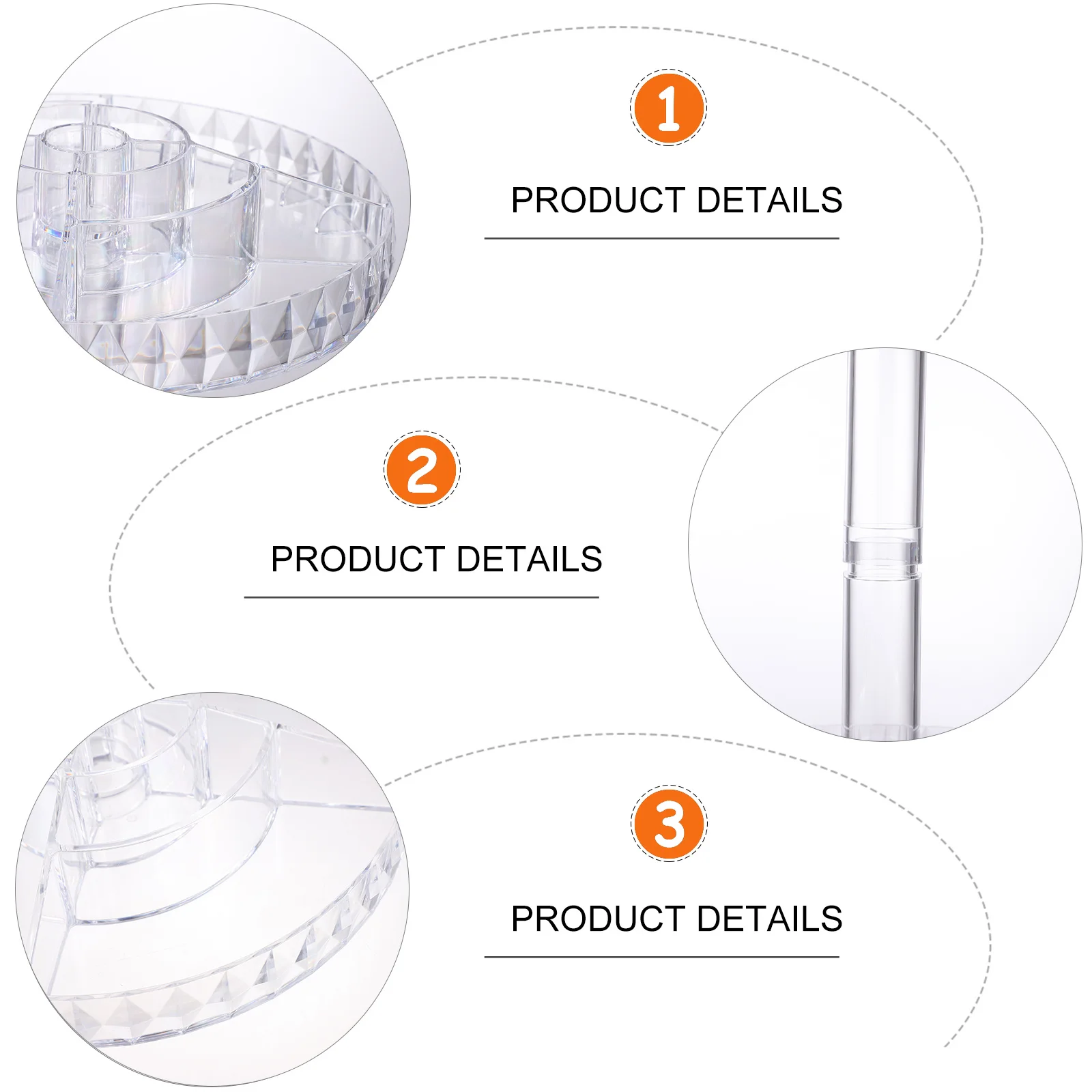 1Pcs Transparent Storage Rack Rotatable 360 Degree Makeup Holder Household Storage Organizer Bathroom Bedroom
1Pcs Transparent Storage Rack Rotatable 360 Degree Makeup Holder Household Storage Organizer Bathroom Bedroom