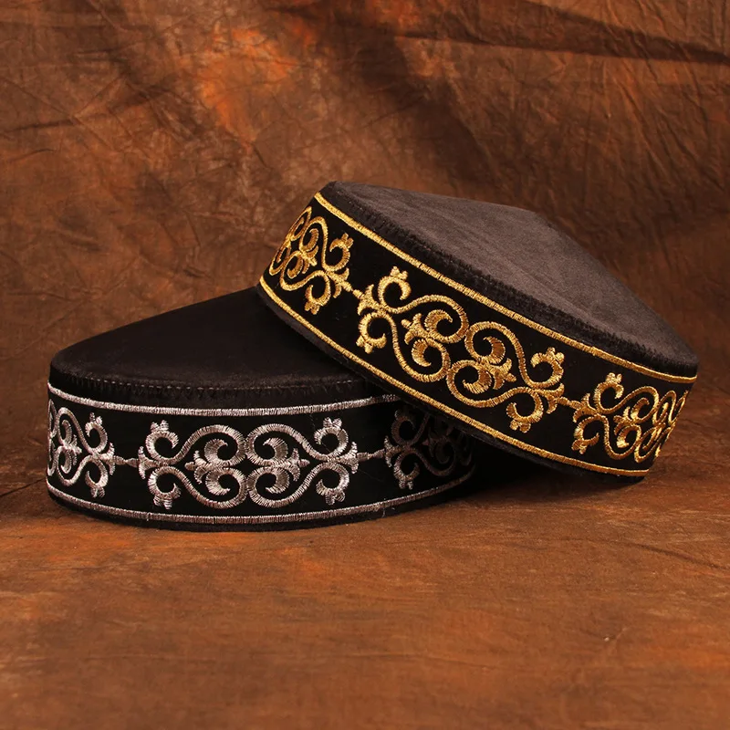Kazakh Hats for Men Black Embroidered Performance Stage Dancing Party Hats Dubai Kufi Hijab Kazakhstan Clothes Traditional Cap
Kazakh Hats for Men Black Embroidered Performance Stage Dancing Party Hats Dubai Kufi Hijab Kazakhstan Clothes Traditional Cap