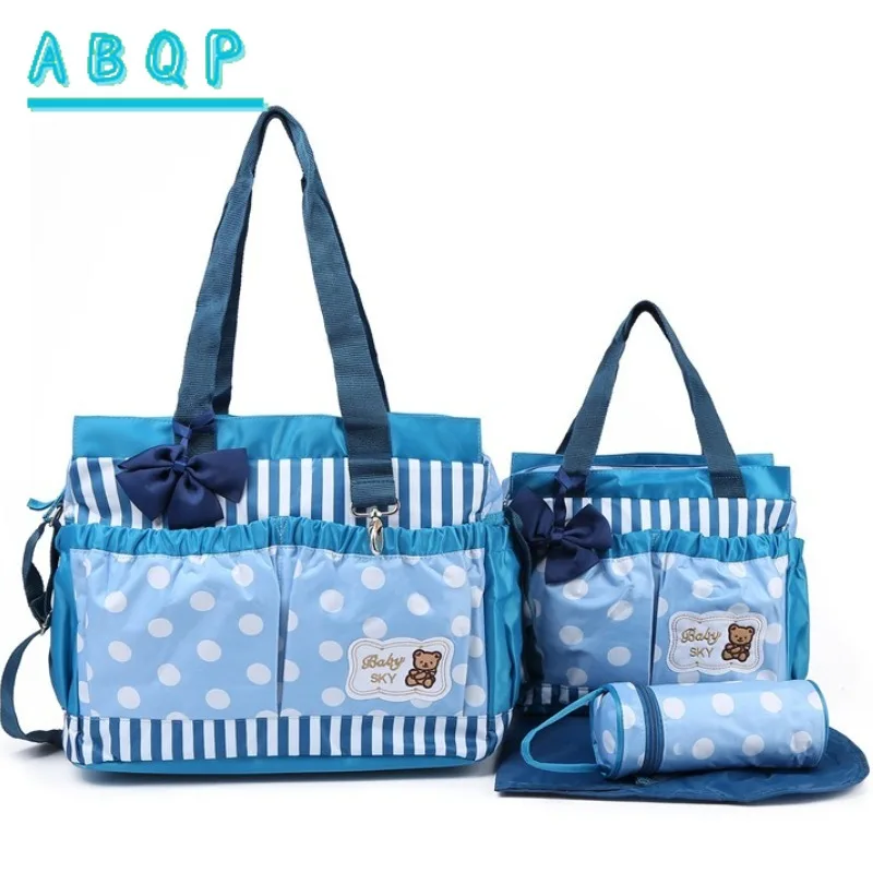 New Diaper Bag Handbag Cartoon Baby Diaper Bag 4-piece Set Multi-functional Large Capacity Fashionable Baby Outing Storage Bag
New Diaper Bag Handbag Cartoon Baby Diaper Bag 4-piece Set Multi-functional Large Capacity Fashionable Baby Outing Storage Bag