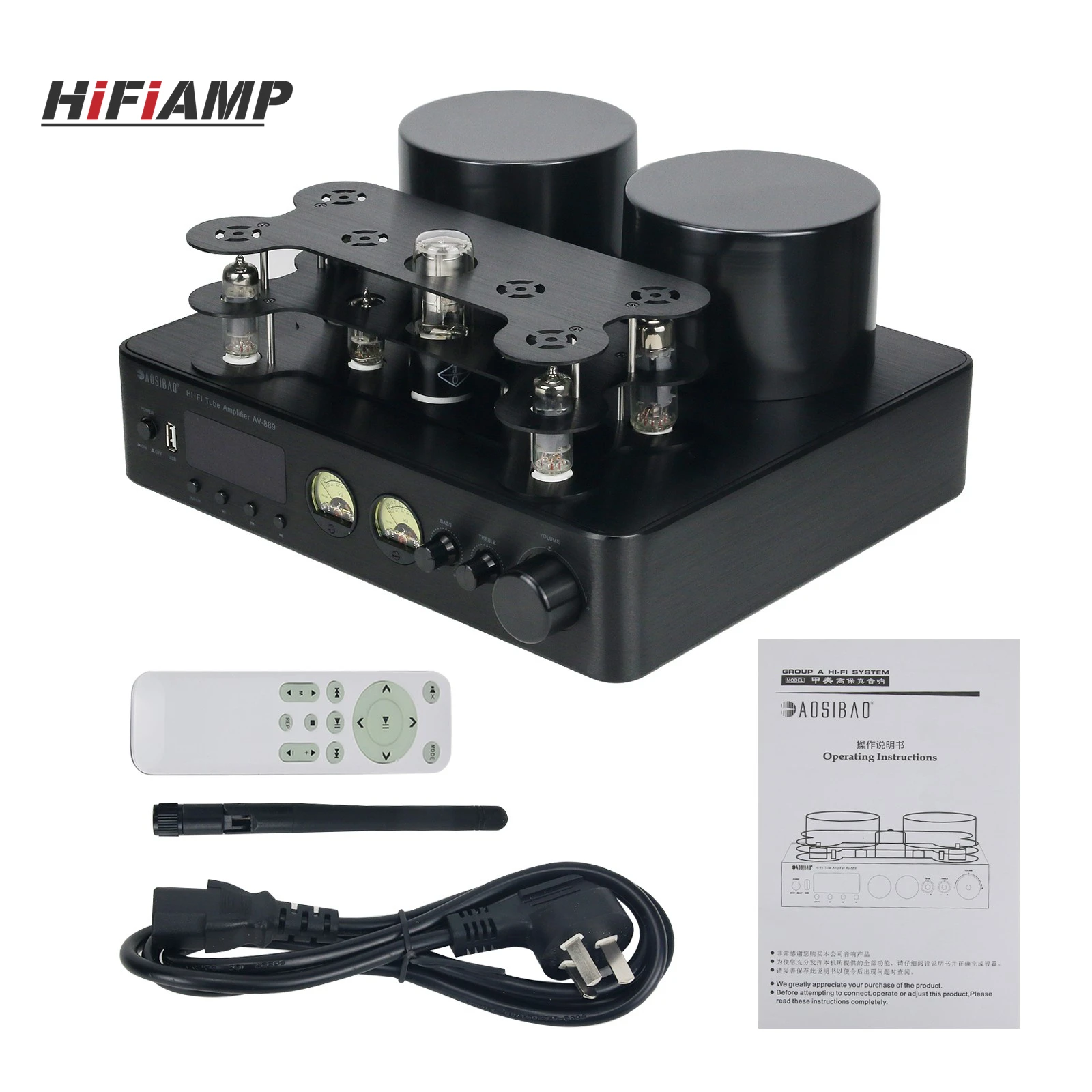 HiFi-усилитель AOSIBAO AV-889, ламповый усилитель HiFi 200Вт x 2, вакуумный ламповый усилитель в сборе, Bluetooth, USB, декодирование без потерь
HiFi-усилитель AOSIBAO AV-889, ламповый усилитель HiFi 200Вт x 2, вакуумный ламповый усилитель в сборе, Bluetooth, USB, декодирование без потерь