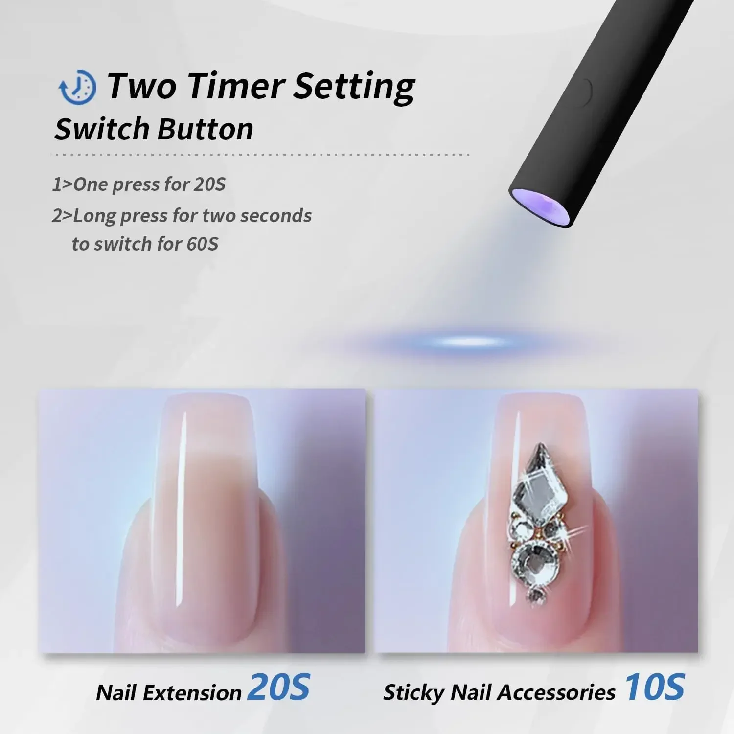 UV Light For Gel Nails, Mini U V LED Nail Lamp Handheld With Stand,Portable Nail Dryer Rechargeable USB Cordless For Fast Drying
UV Light For Gel Nails, Mini U V LED Nail Lamp Handheld With Stand,Portable Nail Dryer Rechargeable USB Cordless For Fast Drying