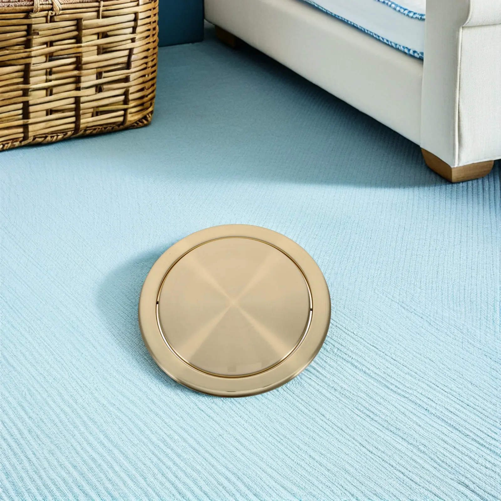 Recessed Trash Bin Cover Stainless Steel Swing Lid for Kitchen Countertop Garbage Can Embedded Round Waste Bin Lid
Recessed Trash Bin Cover Stainless Steel Swing Lid for Kitchen Countertop Garbage Can Embedded Round Waste Bin Lid