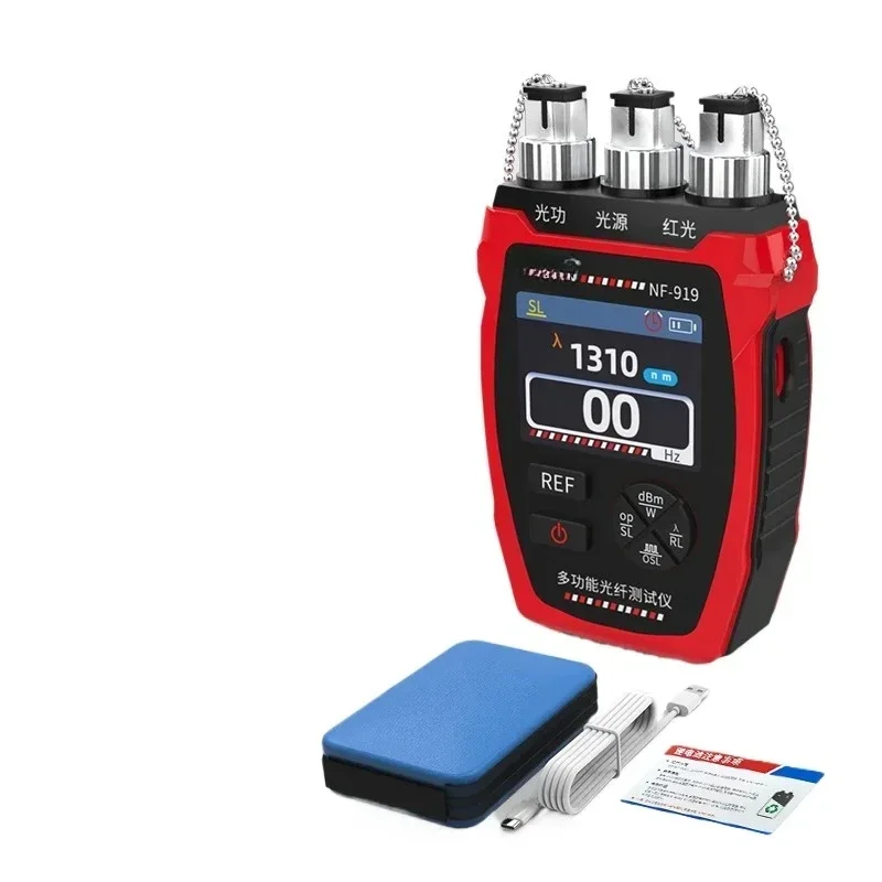 NF-919 Optical Fiber Tester Stable Light Source Red Light All-in-One Machine 3-in-1 Rechargeable Type
NF-919 Optical Fiber Tester Stable Light Source Red Light All-in-One Machine 3-in-1 Rechargeable Type