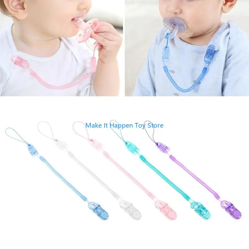 28EC Retractable Elastic Infant Toddler Dummy Pacifier Spring Soother Nipple Clip Chain Holder Strap Baby Chew Toy for Baby
28EC Retractable Elastic Infant Toddler Dummy Pacifier Spring Soother Nipple Clip Chain Holder Strap Baby Chew Toy for Baby