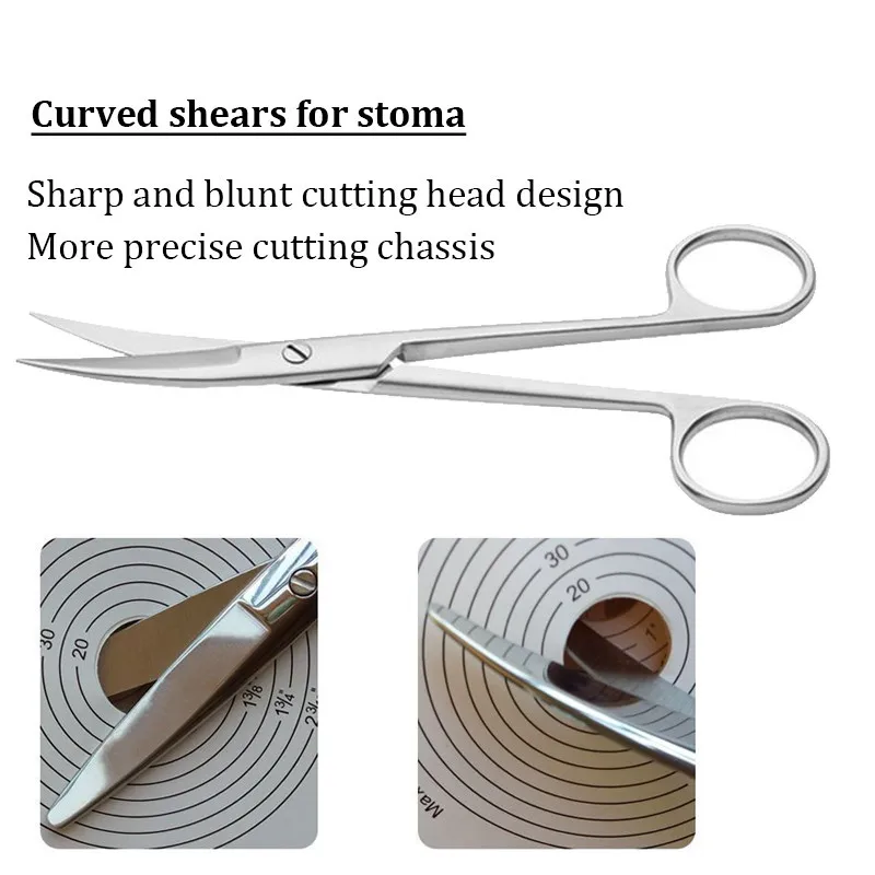Ostomy Bag Scissors Stainless Steel Special Stoma Care Accessories Ostomy Care Tool 14cm
Ostomy Bag Scissors Stainless Steel Special Stoma Care Accessories Ostomy Care Tool 14cm