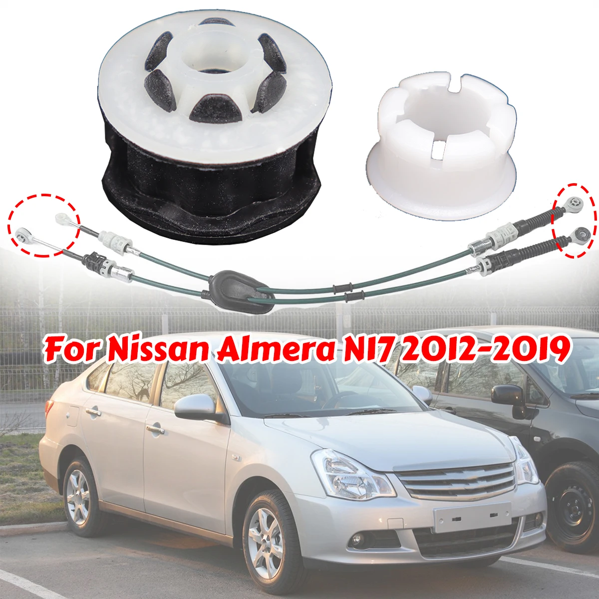 Manual Gearbox Shift Cable Linkage Control Bushing For Nissan Almera N17 2012-2019 Gear Shifter Lever Selector End Rod Connect
Manual Gearbox Shift Cable Linkage Control Bushing For Nissan Almera N17 2012-2019 Gear Shifter Lever Selector End Rod Connect