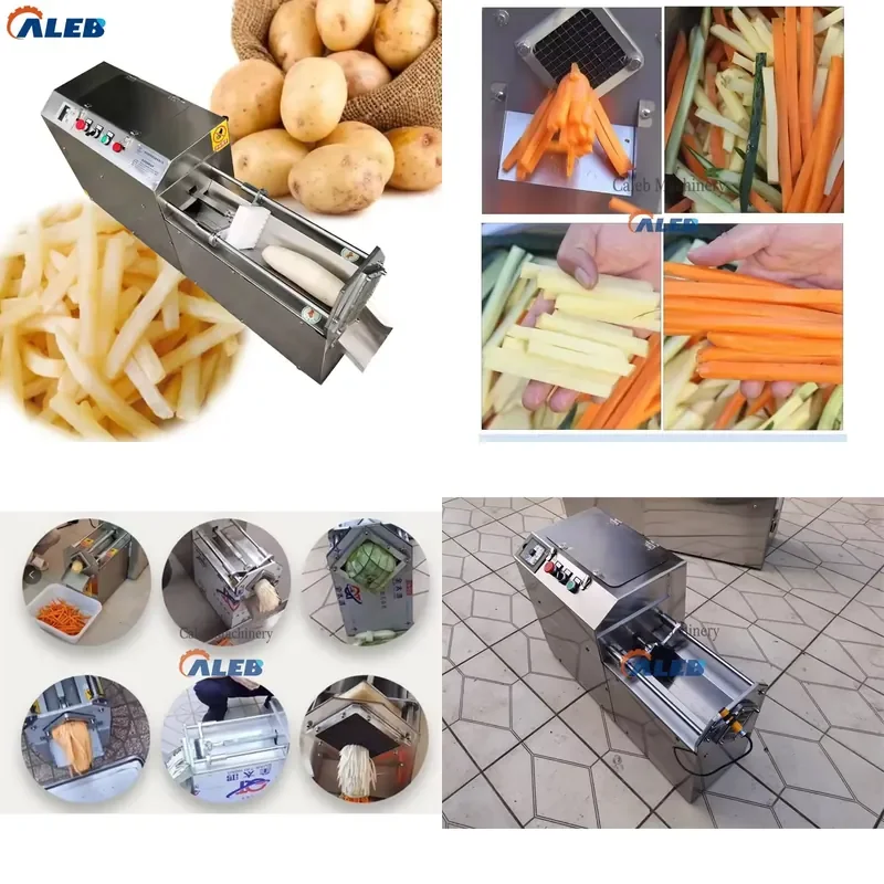 SFW Certificate High Efficiency Potato Stick Cutting Machine Vegetable Strip Cutter for Carrot Cucumber and Radish Processing